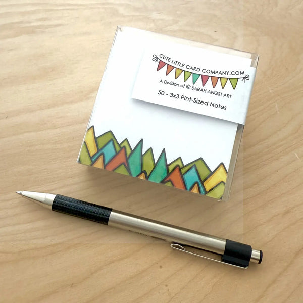 Triangle Trees Mini Square Notes