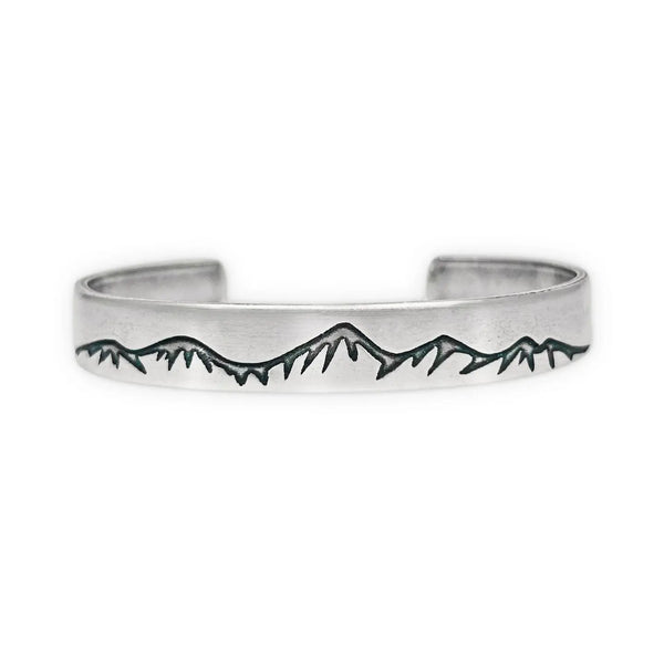 Silver Snowcaped Mountains Cuff