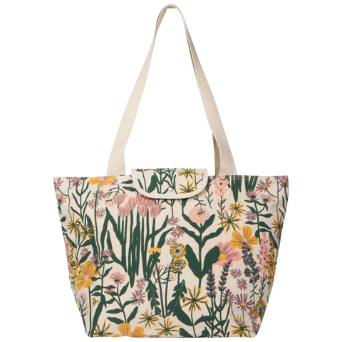 Bees and Blooms Fold Up Tote