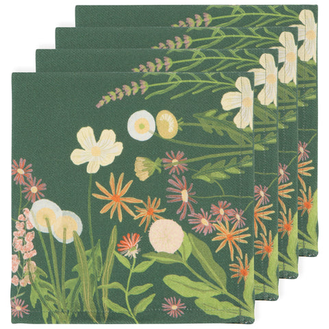 Bees and Blooms Napkin Set of 4