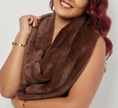 Channel Chocolate Infinity Scarf