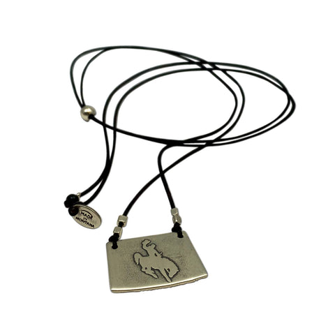 Brass Steamboat Corded Necklace