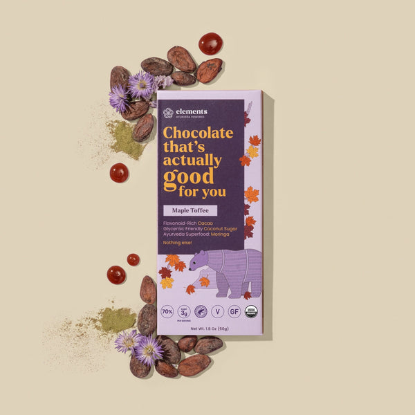 Maple Toffee 70% Dark Chocolate Bar