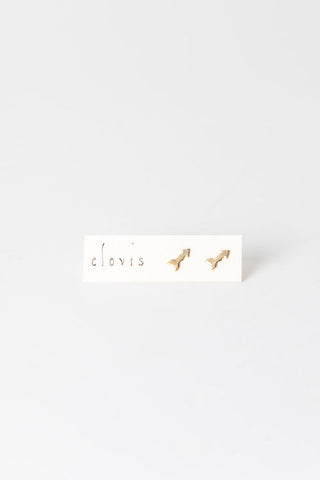 Tiny Gold Arrow Studs