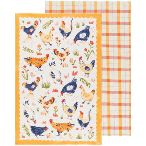 Free Range Tea Towel Set of 2