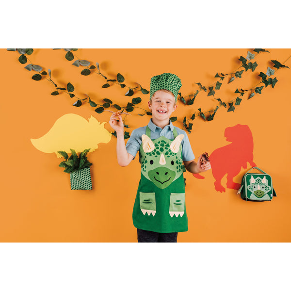 Daydream Dino Apron and Chef Hat Set