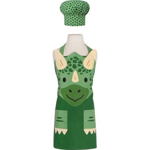 Daydream Dino Apron and Chef Hat Set
