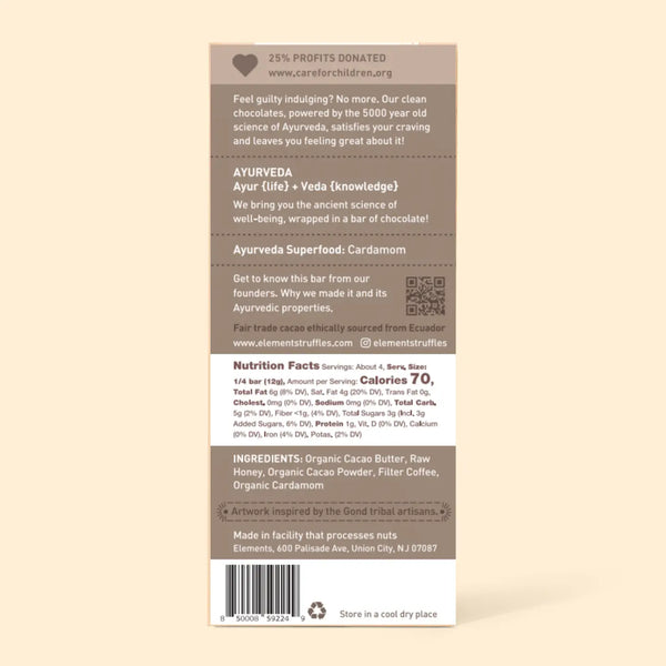 Filter Coffee 70% Dark Chocolate Bar