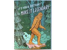 Bigfoot Birthday Card