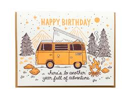 Camper Birthday Card