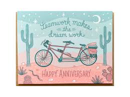 Tandem Anniversary Card