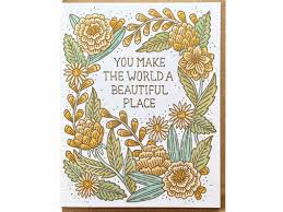 Beautiful World Card