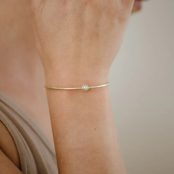 Hyalite Pearl Stacker Cuff