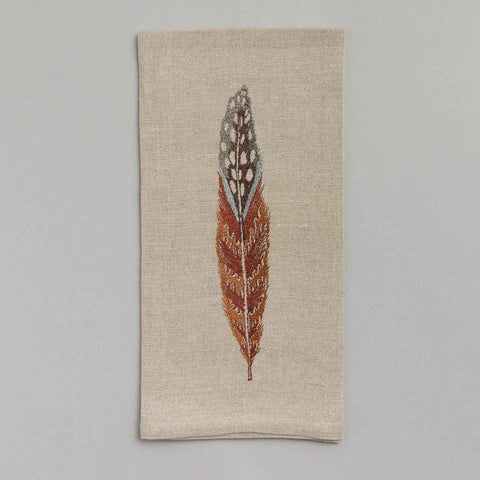 Fowl Feather Tea Towel