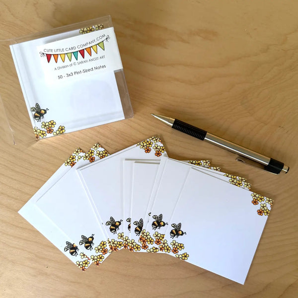 Bumble Bee Mini Square Notes