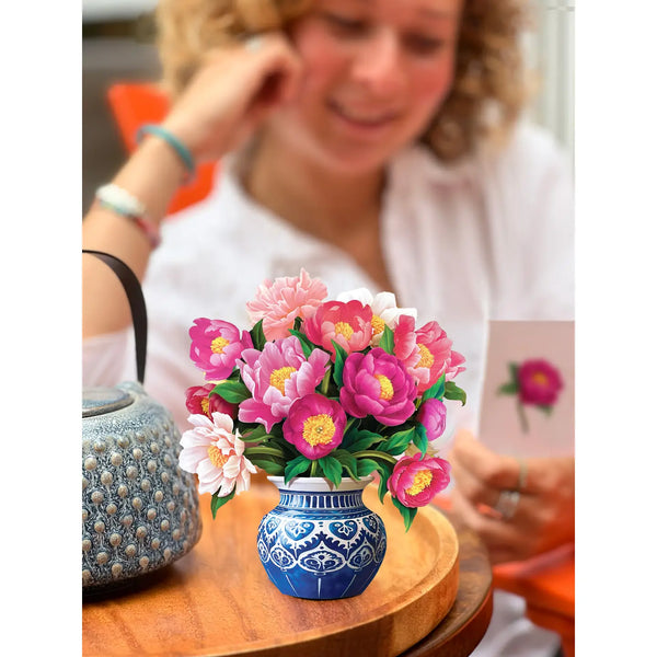 Peony Paradise Mini Pop Up Card
