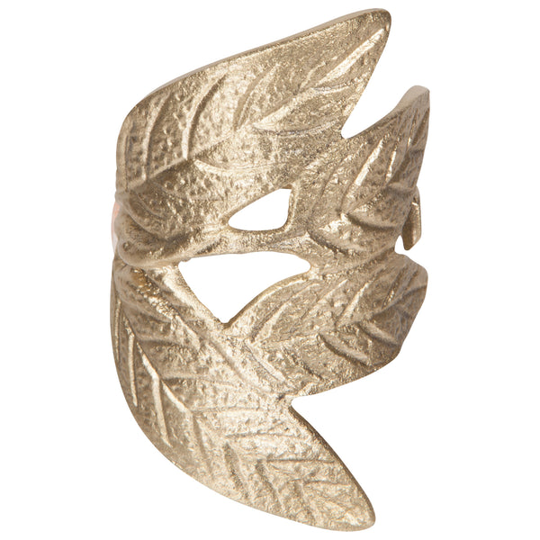 Frond Gold Napkin Ring Set