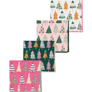 Glitzmas Cocktail Napkins Set of 4