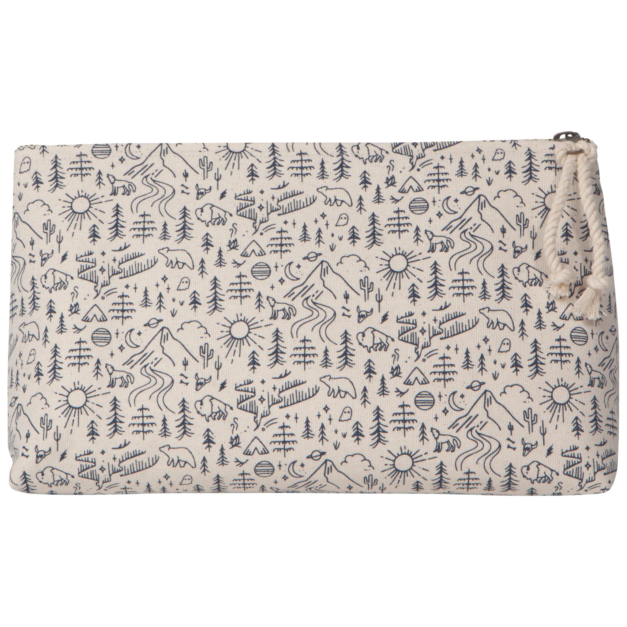 Stay Wild Large Zippered Pouch