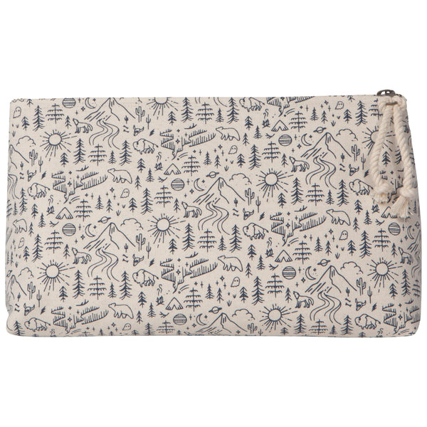 Stay Wild Large Zippered Pouch