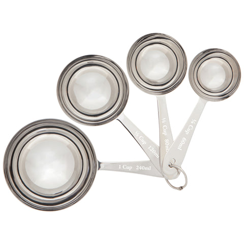 Silver Measuring Cups Set of 4