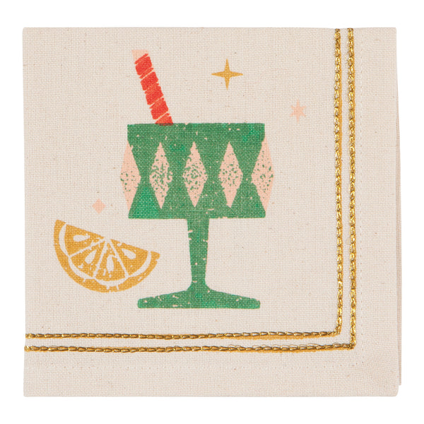 Spirits Bright Cocktail Napkins Set of 4