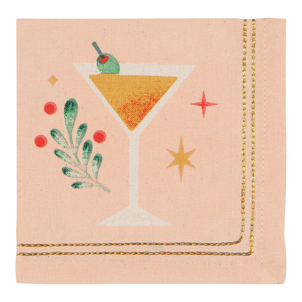 Spirits Bright Cocktail Napkins Set of 4