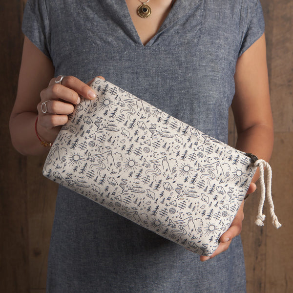 Stay Wild Large Zippered Pouch