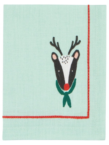 Rudolph Imposter Cocktail Napkin Set of 4