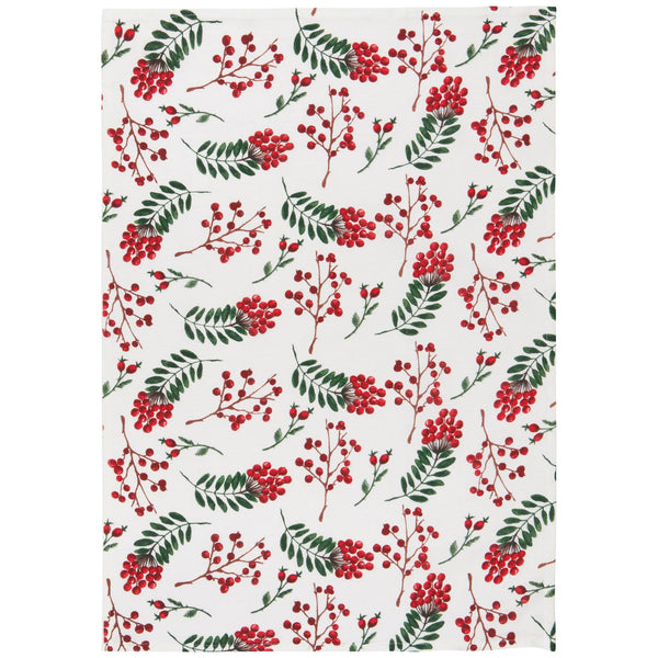 WINTERBERRY Floursack Tea Towels Set of 3