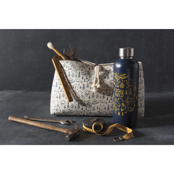 Stay Wild Large Zippered Pouch