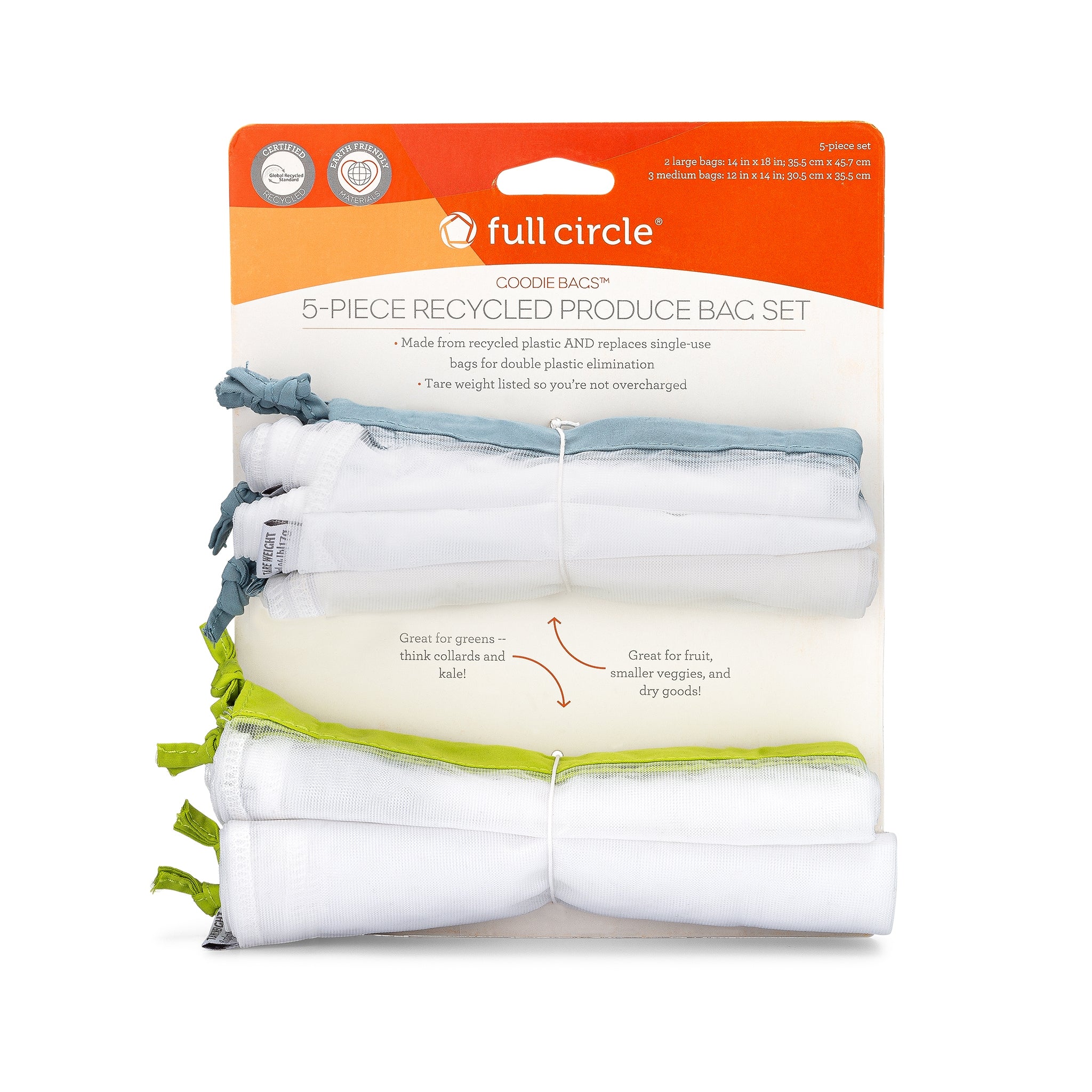 Produce Bags, Recycled Set of 5