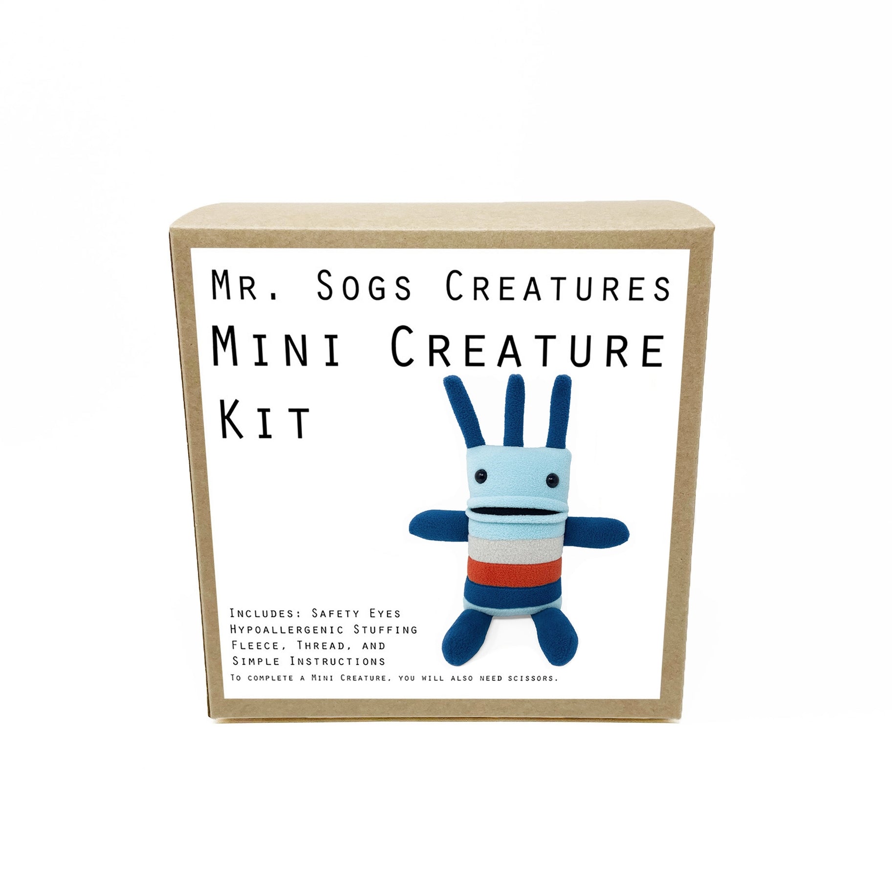 Light Blue Creature DIY Sewing Kit