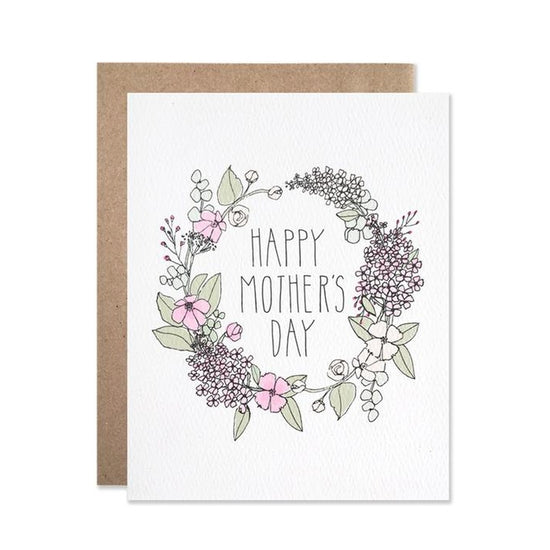 Mother's Day Wreath, Card