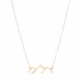 Necklace, Mountain Gold Plate