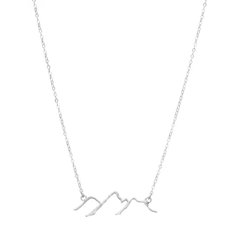 Necklace, Mountain Silver Plated