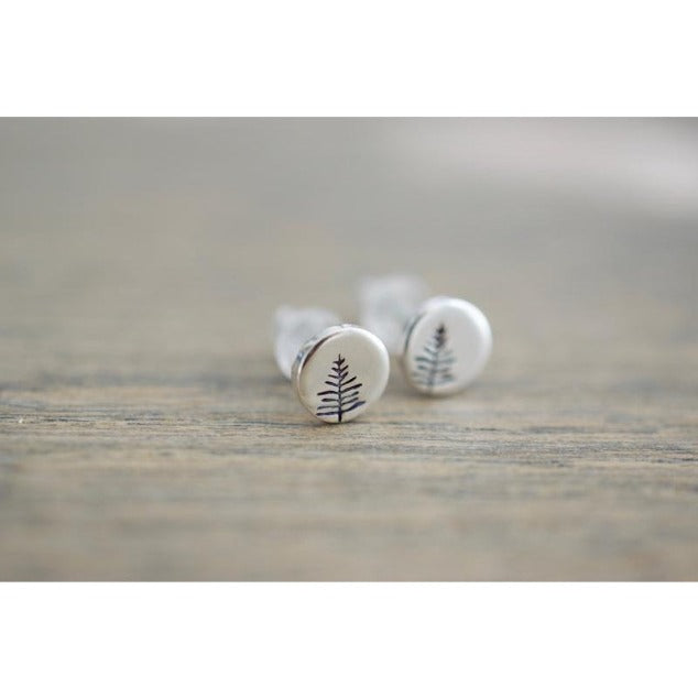 Trees Sterling Silver Earrings