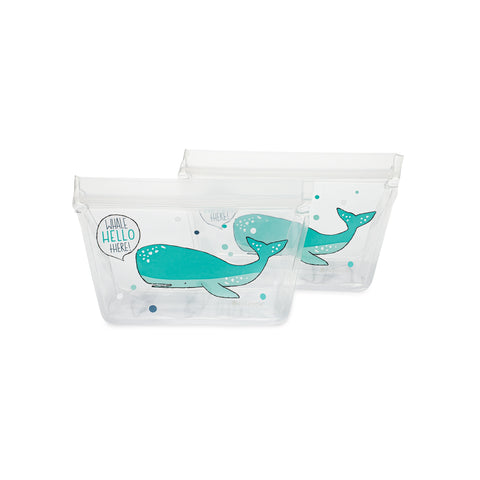 Snack Bag Set of 2, Whale Hello