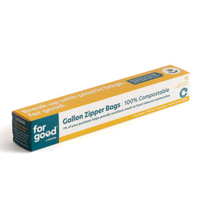 Gallon Storage Bags, Compostable 15pk