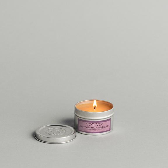 Saint Germain Lavender Travel Tin Candle