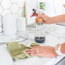 Dark Grey Refillable Glass Spray Bottle