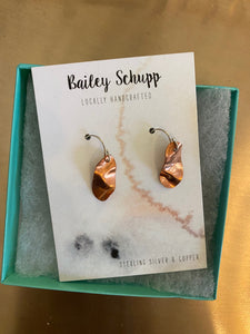 Earrings, Copper One-Of-A-Kind