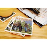 Ceramic Coaster, Camp Cowboy