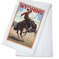 Wyoming Bronco Tea Towel