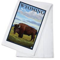 Wyoming Bison Tea Towel