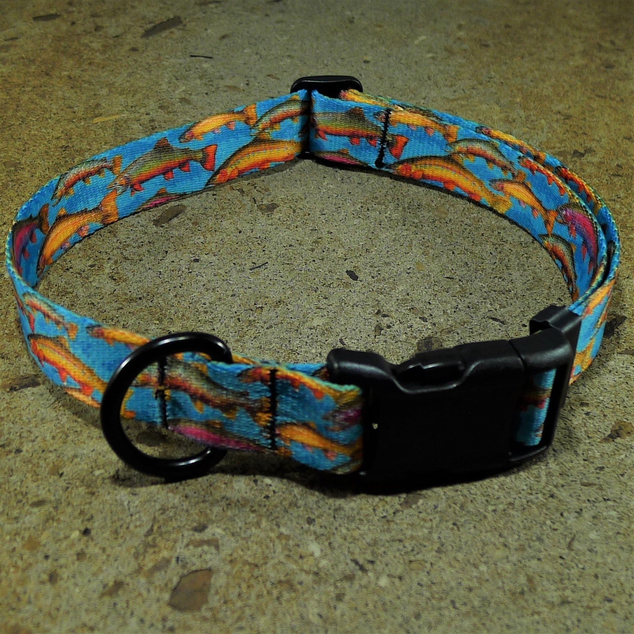 Trout Tales Dog Collar--LARGE