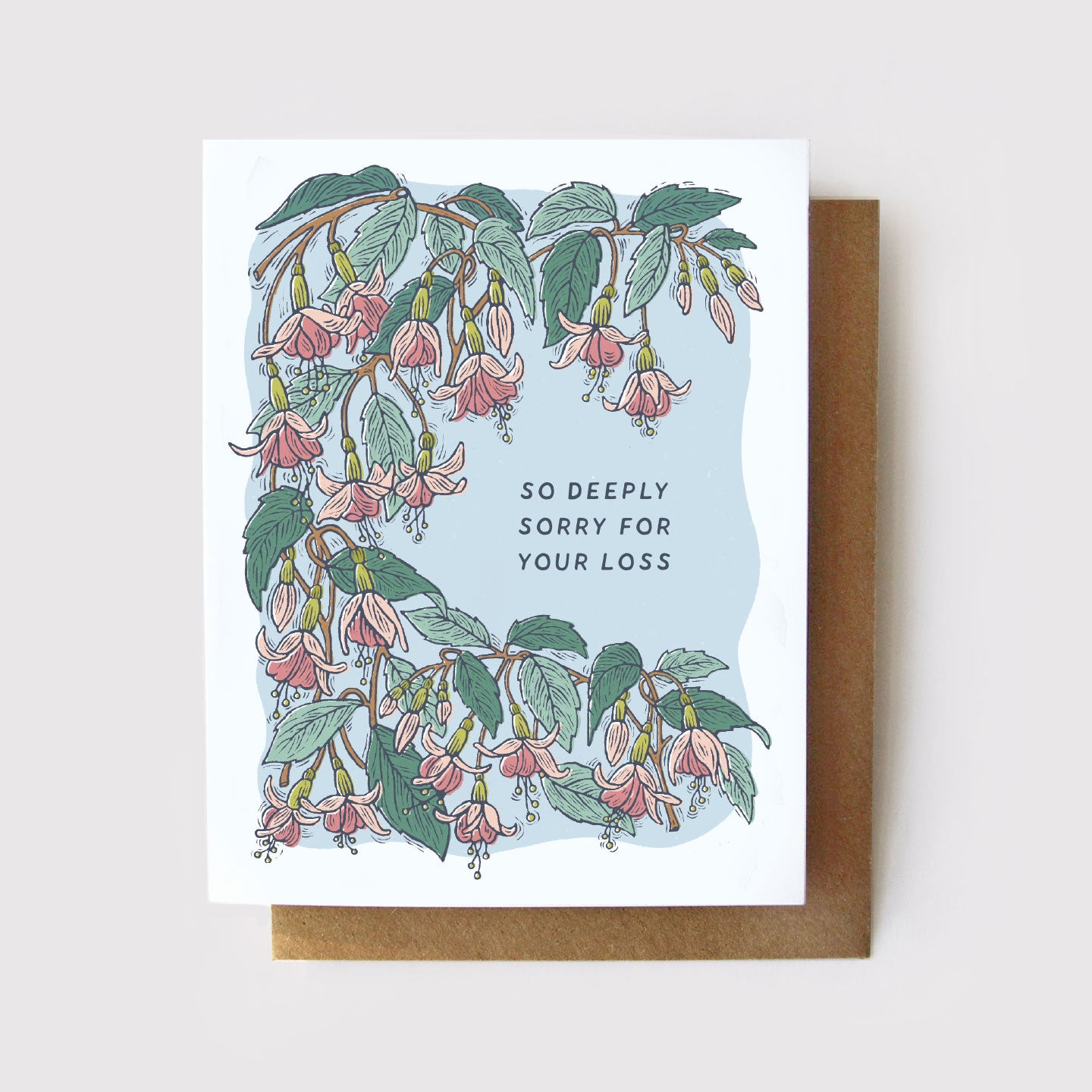 Card, So Deeply Sorry Fuchsia