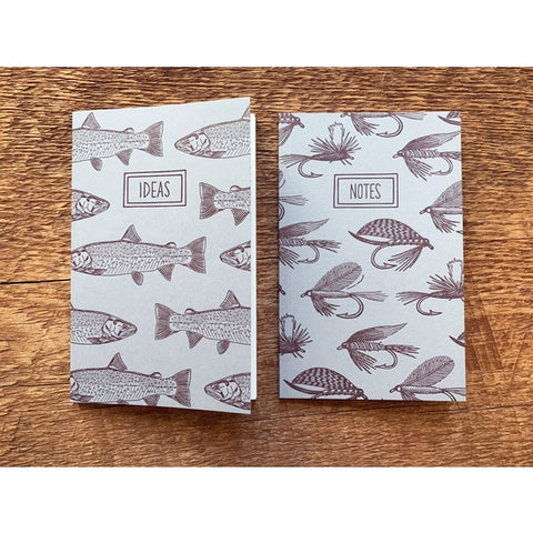Pocket Notebook Set, Trout & Fishing Flies