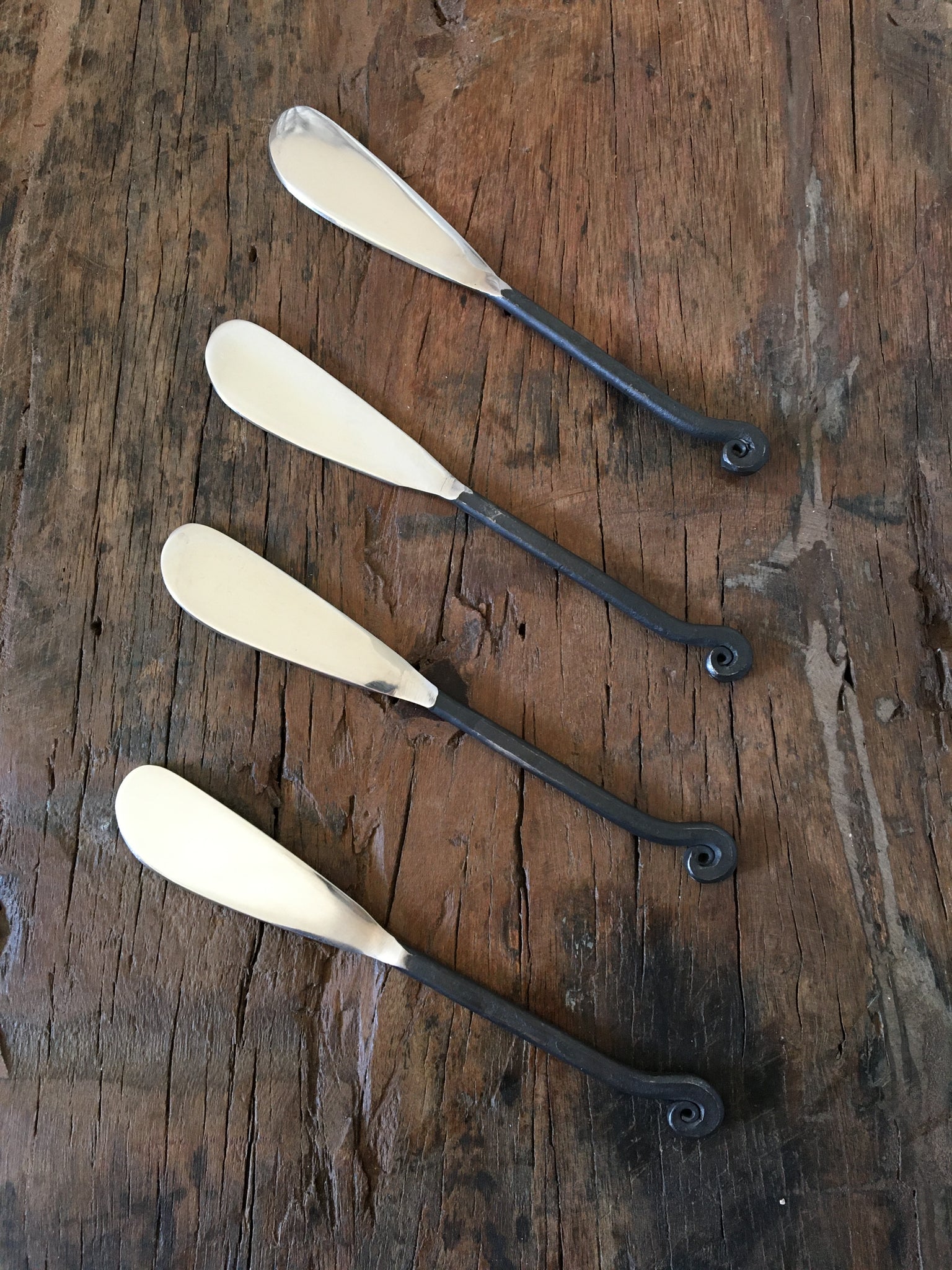 Hand-Forged Canape Knives, Set of 4