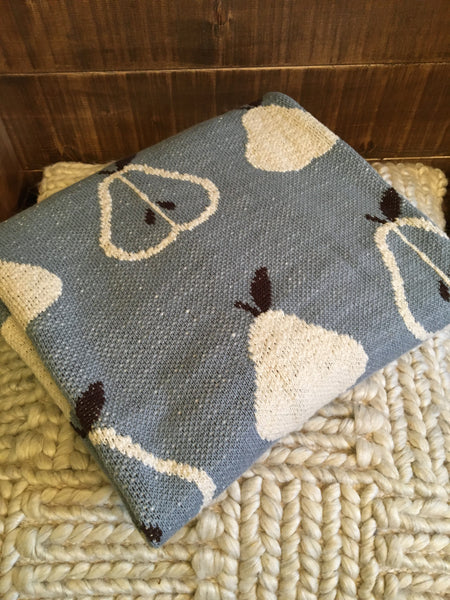 Blue Pears Baby Blanket